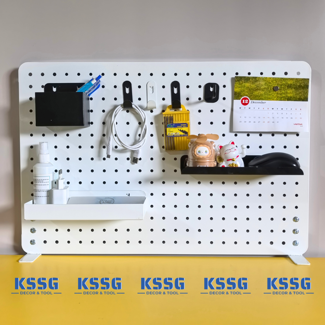BẢNG PEGBOARD KẸP BÀN TREO DỤNG CỤ SET-UP GÓC LÀM VIỆC