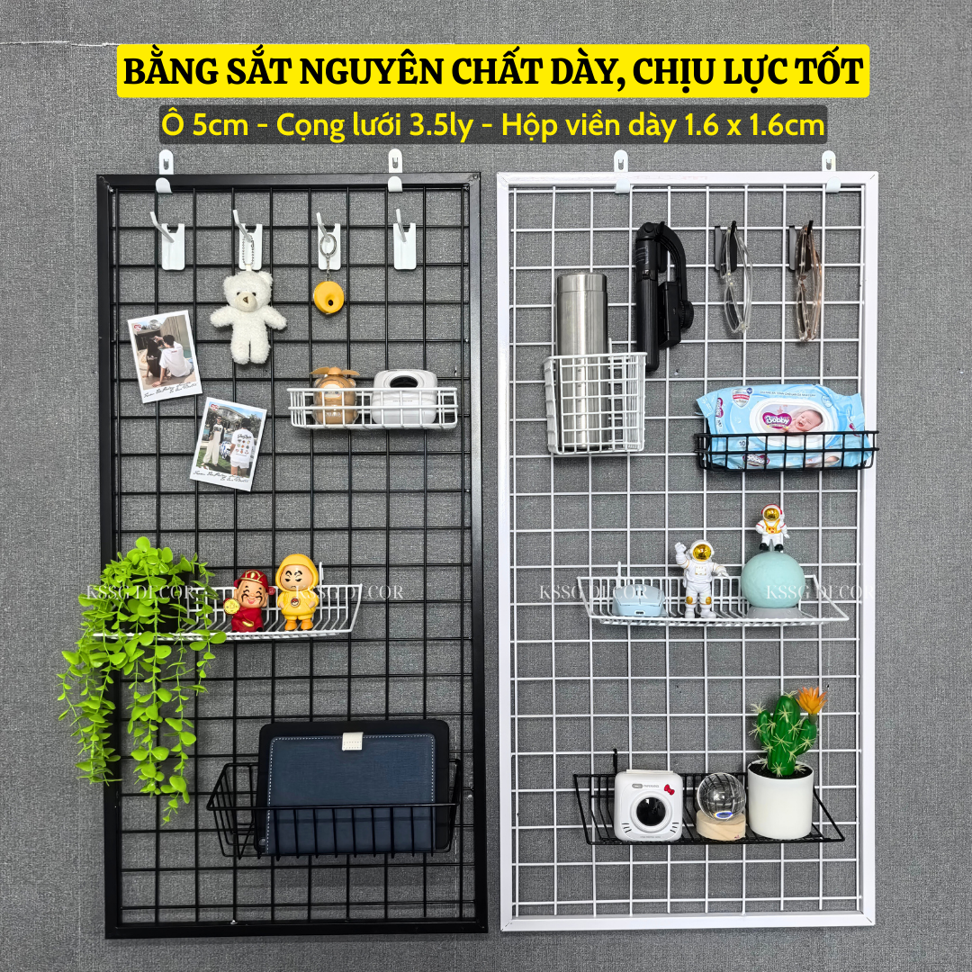 KHUNG LƯỚI SẮT Ô VUÔNG DÀI 1mx50cm – Cọng 3.5ly