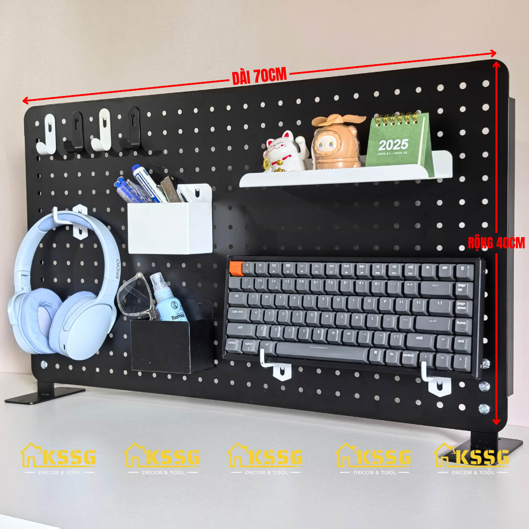 Bảng Lỗ Pegboard Chân Đứng Để Bàn 70×40cm