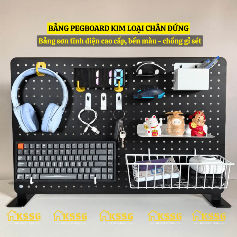 BẢNG PEGBOARD ĐỂ BÀN TREO DỤNG CỤ HỌC TẬP – DECOR GÓC LÀM VIỆC